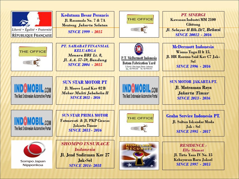 pengalaman client yonsernaputratama jasa perusahaan security 5